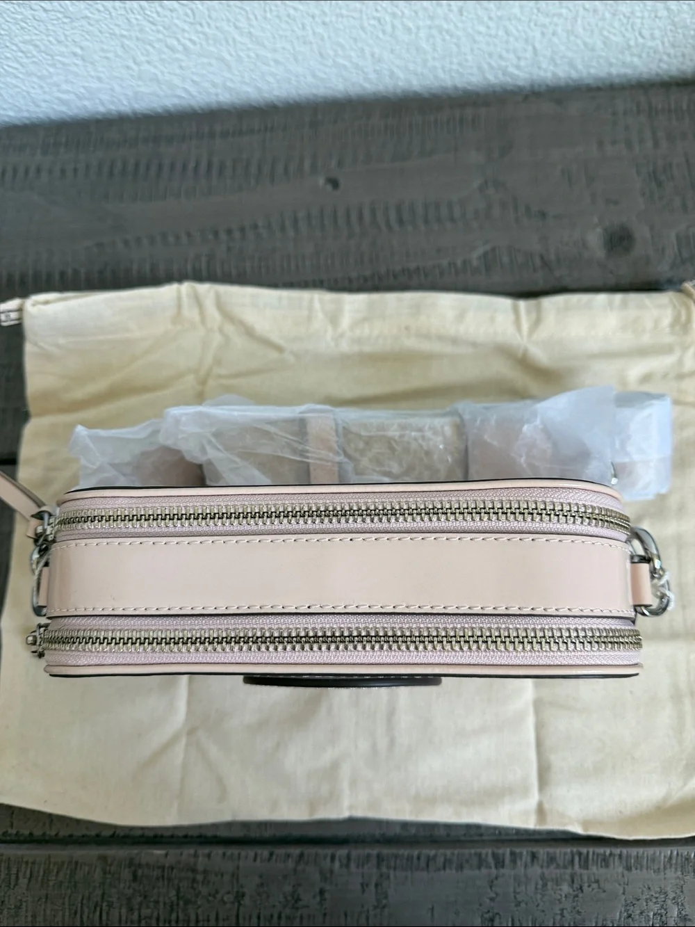Tory Burch Women's Pink Miller Patent Border Mini Crossbody Bag NWOT